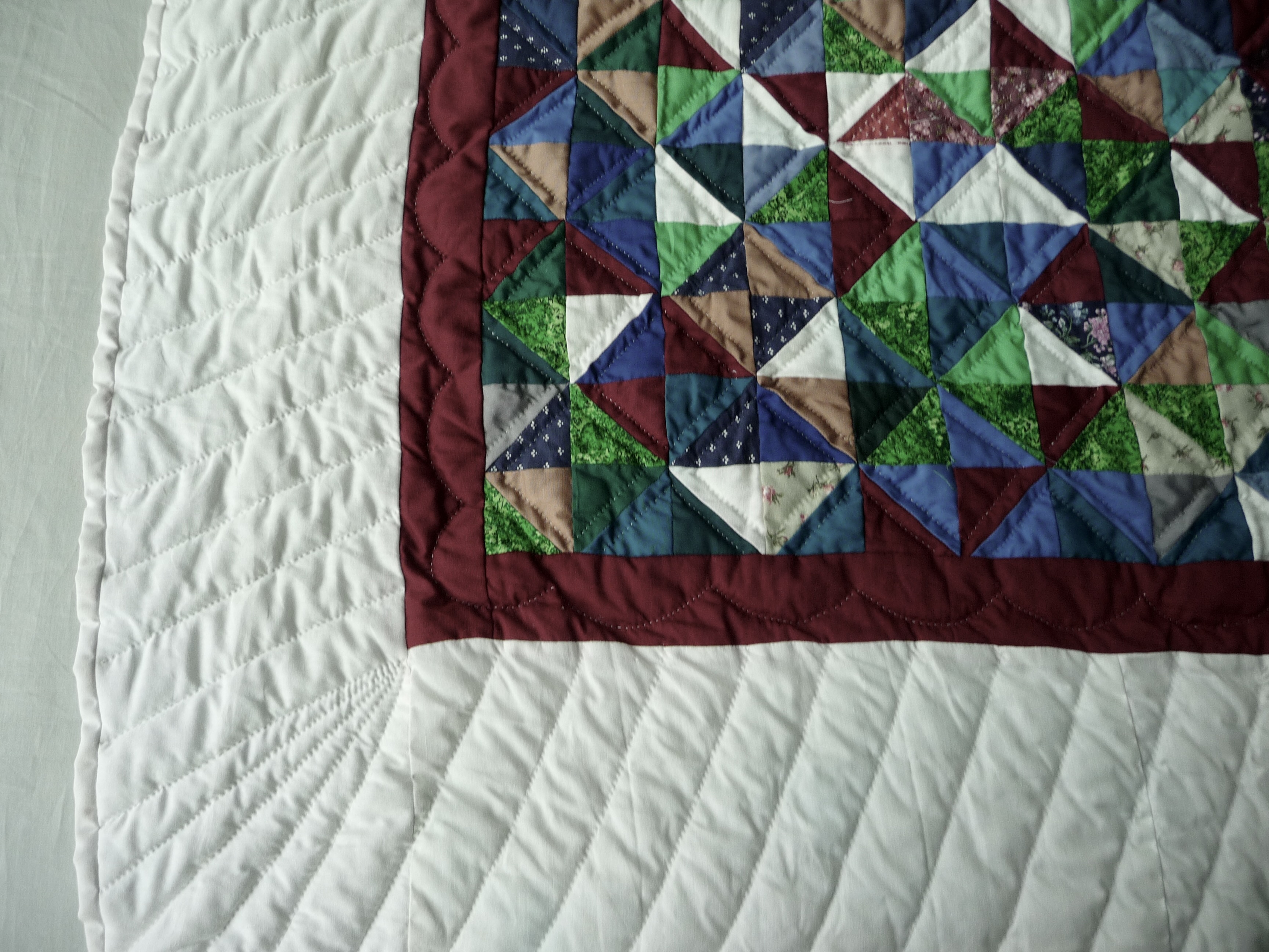 Amish Baby Quilt for Sale Broken Dishes pattern