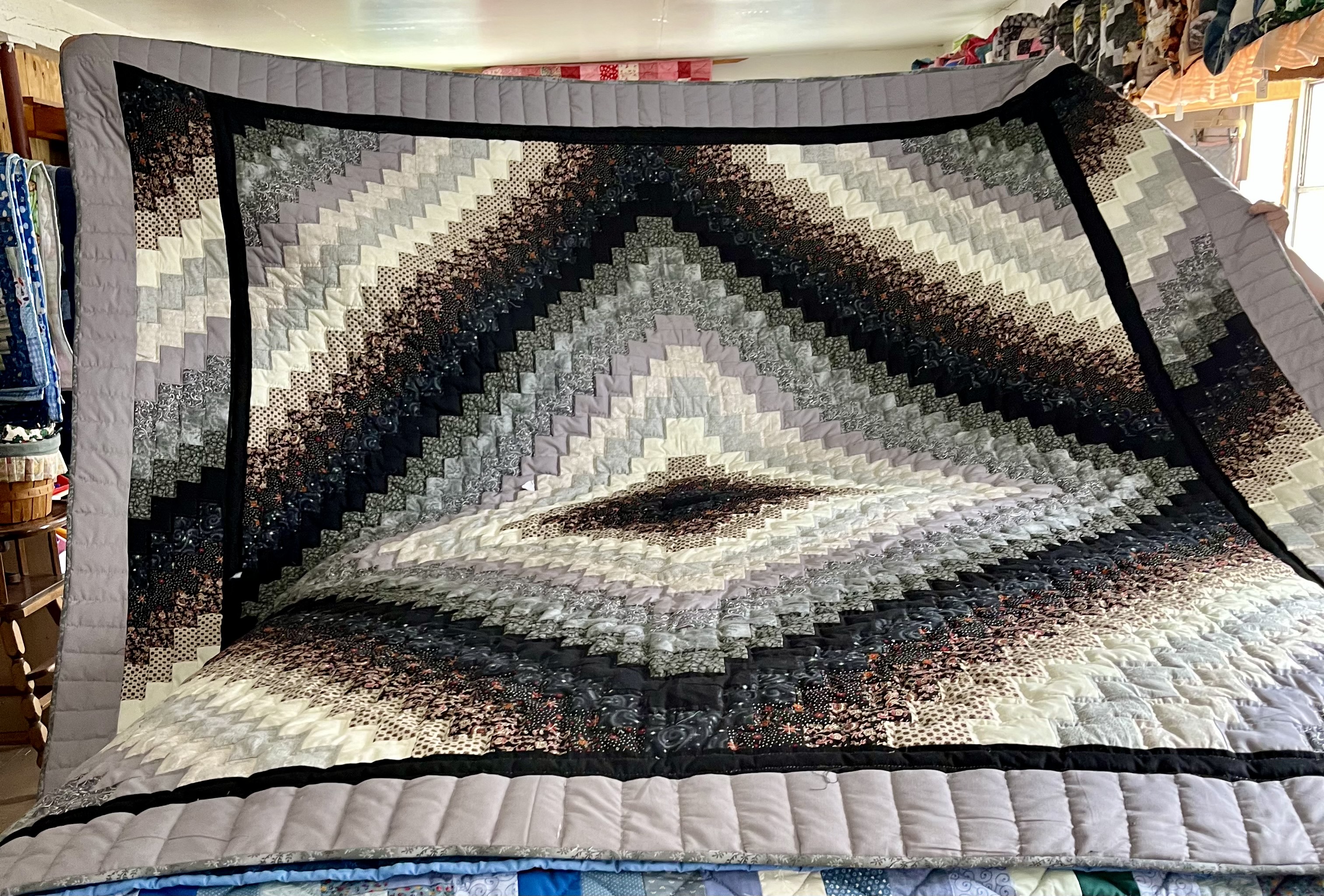 Brickwork Amish Quilt for Sale