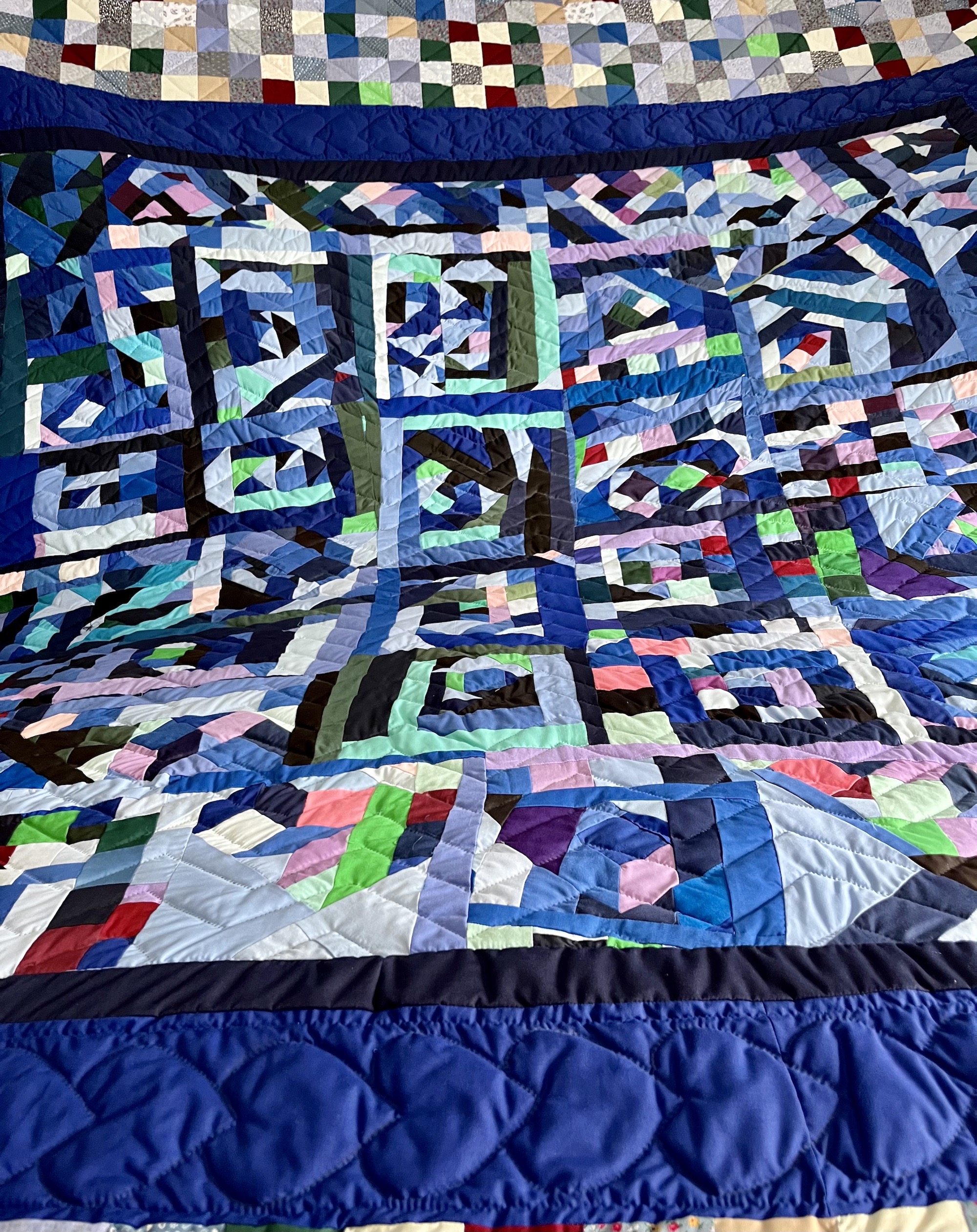 Crazy Patch Amish Quilt for Sale