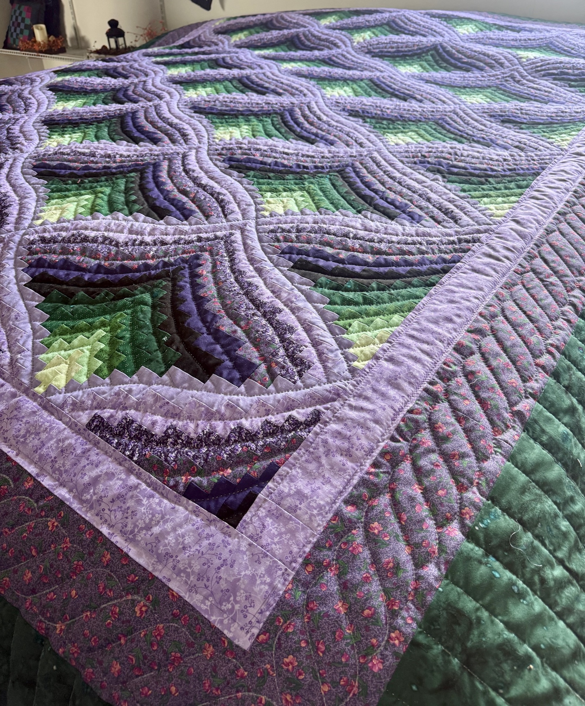 Amish Quilt for Sale Bargello Mountain Echoes