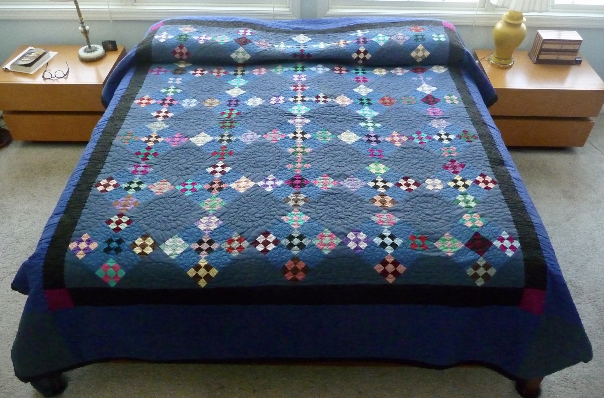 New Amish Quilt for Sale Double Nine Patch