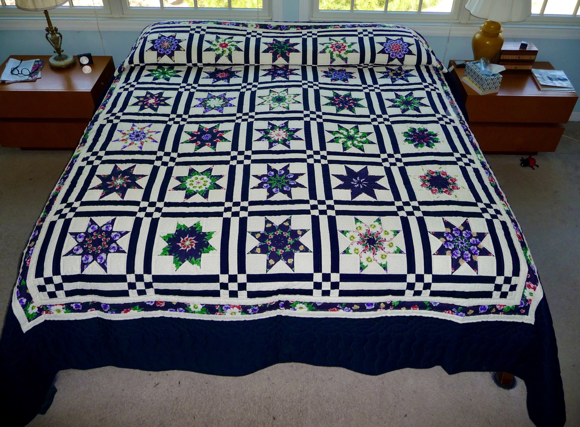 New Amish King Quilt for sale Kaleidoscope Pattern