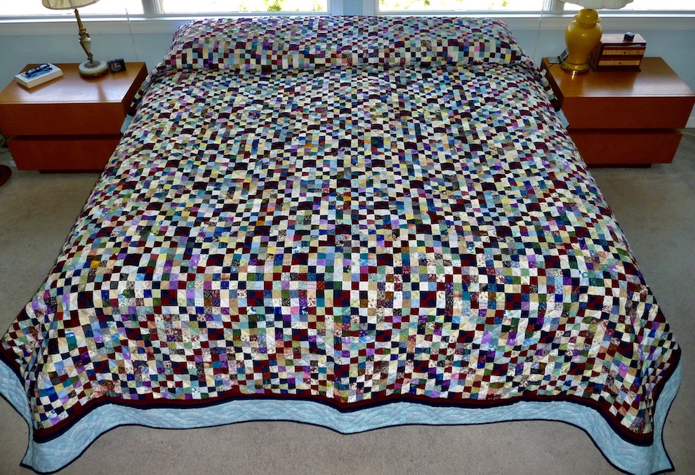 Postage Stamp Amish Quilt for sale