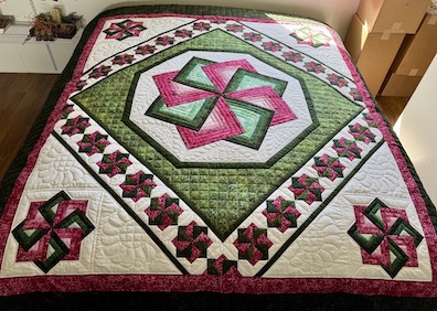 Spinning Star Amish Quilt for Sale