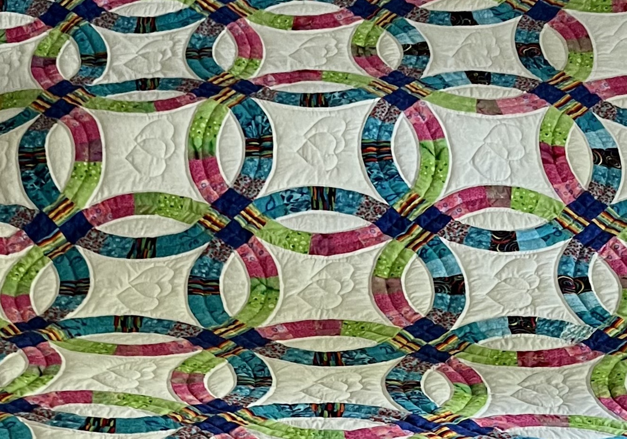 Amish quilt for sale Double Wedding Ring