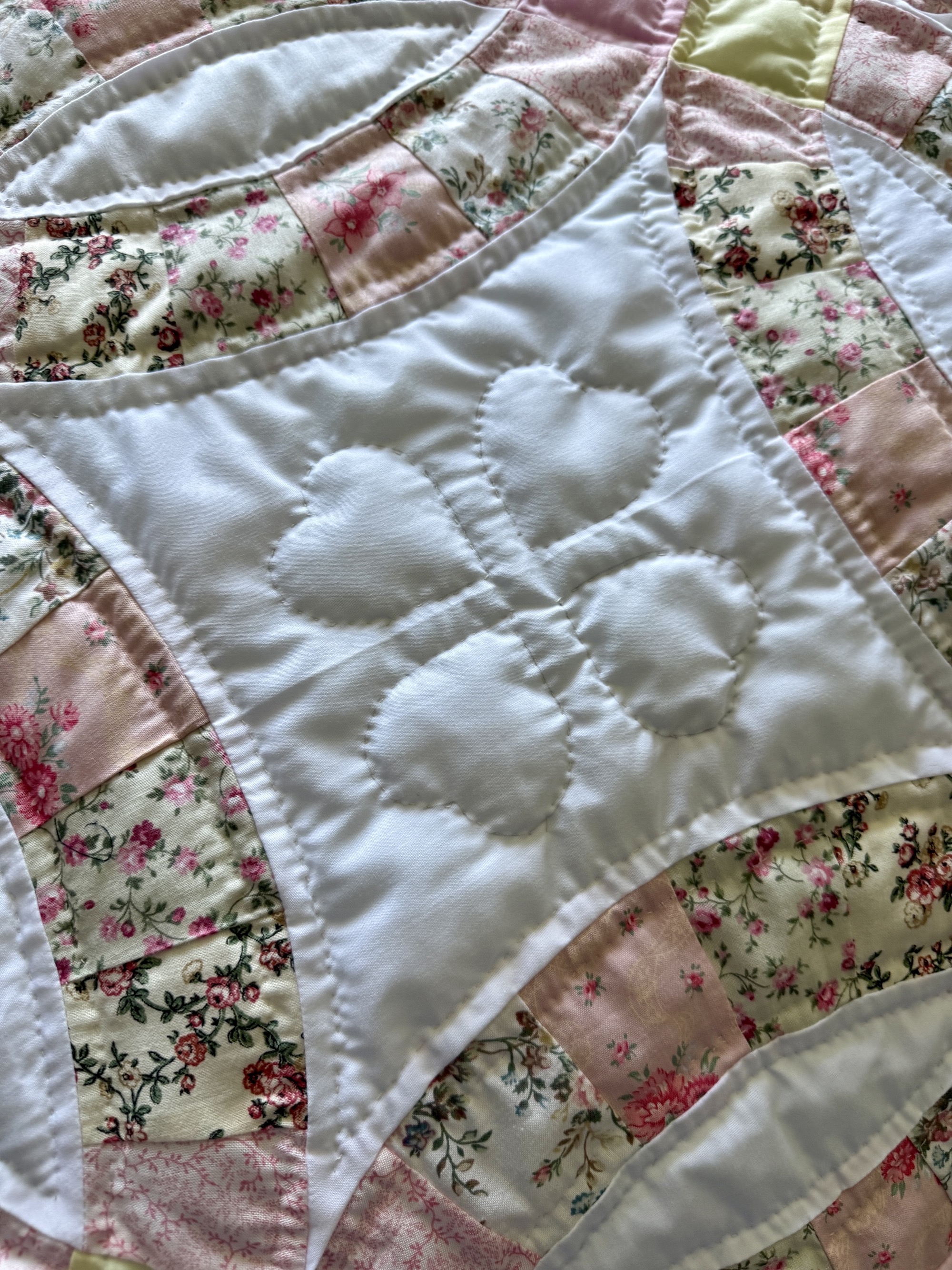 Amish Baby quilt for sale Double Wedding Ring