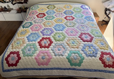Flower Garden Amish quilt for sale