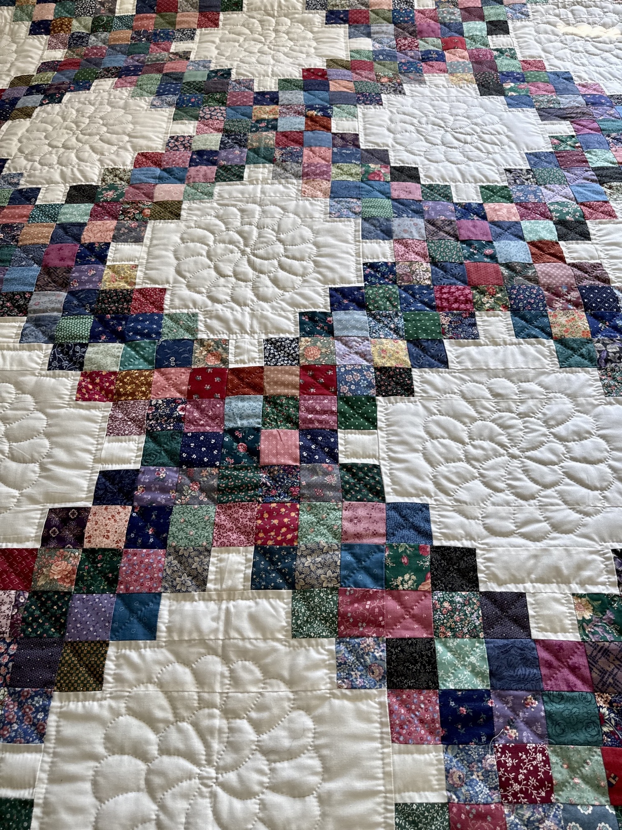 Double Irish Chain Amish quilt for sale