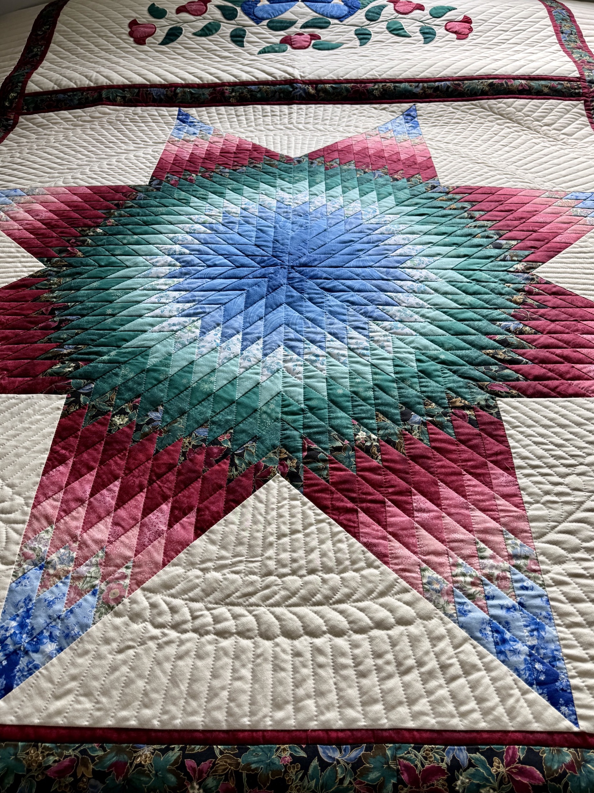 Radiant Star Amish quilts for sale