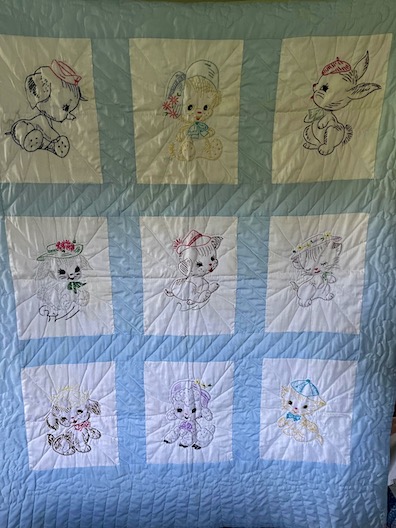 Amish Baby Quilt Baby Animals