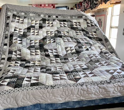 Cabin Lights Patchwork Amish Quilt for sale