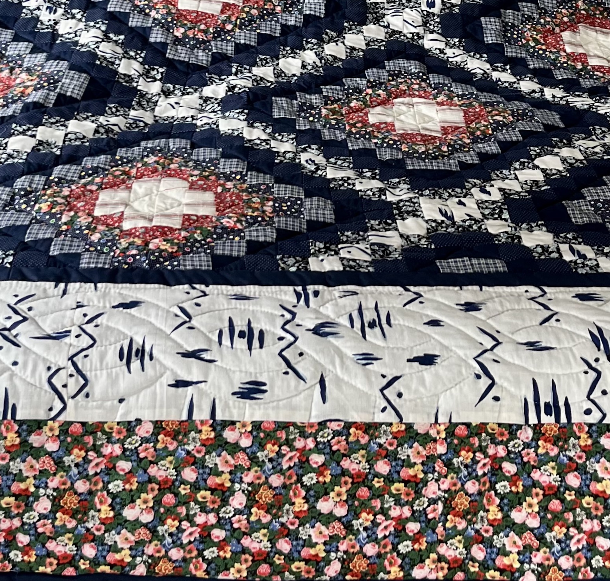 Magic Carpet Patchwork Amish Quilt for Sale