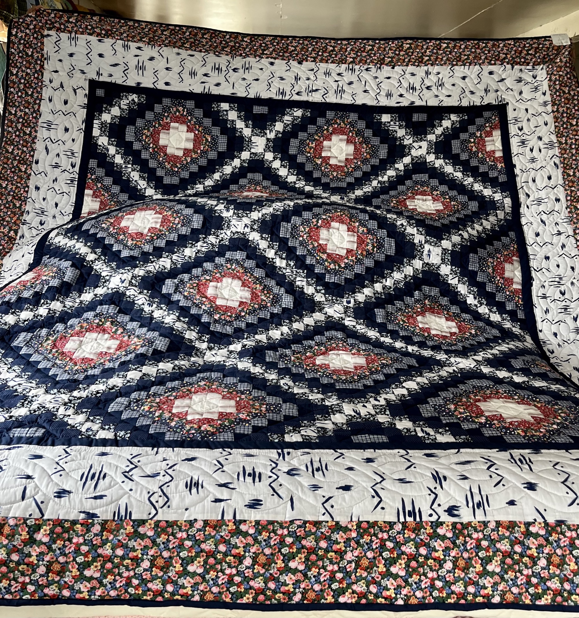 Magic Carpet Patchwork Amish Quilt for Sale