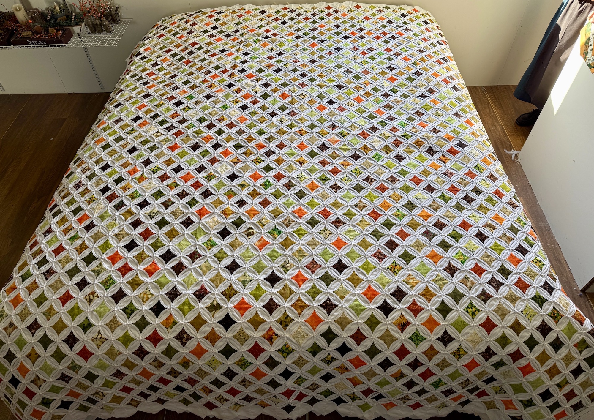Cathedral Windows Amish Quilt