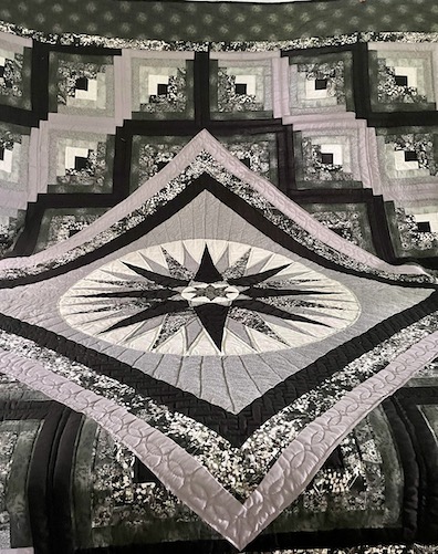 Mariners Compass Amish Quilt