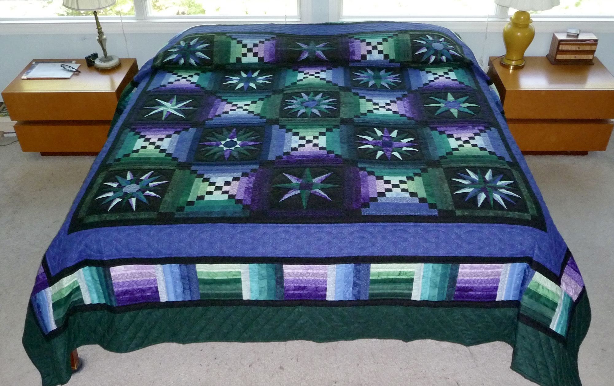 King size Moonglow Amish Quilt for sale