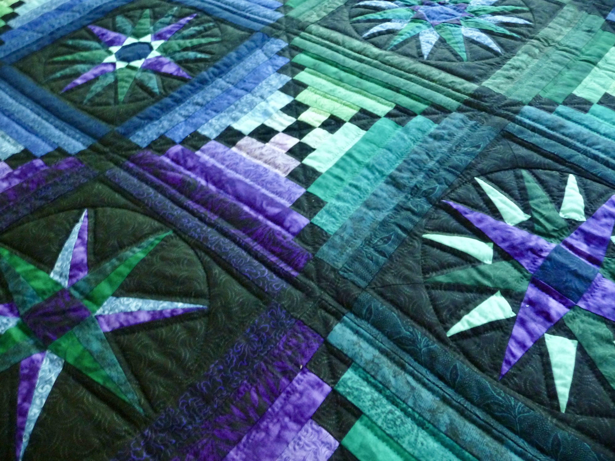Handmade Moonglow Amish Quilt