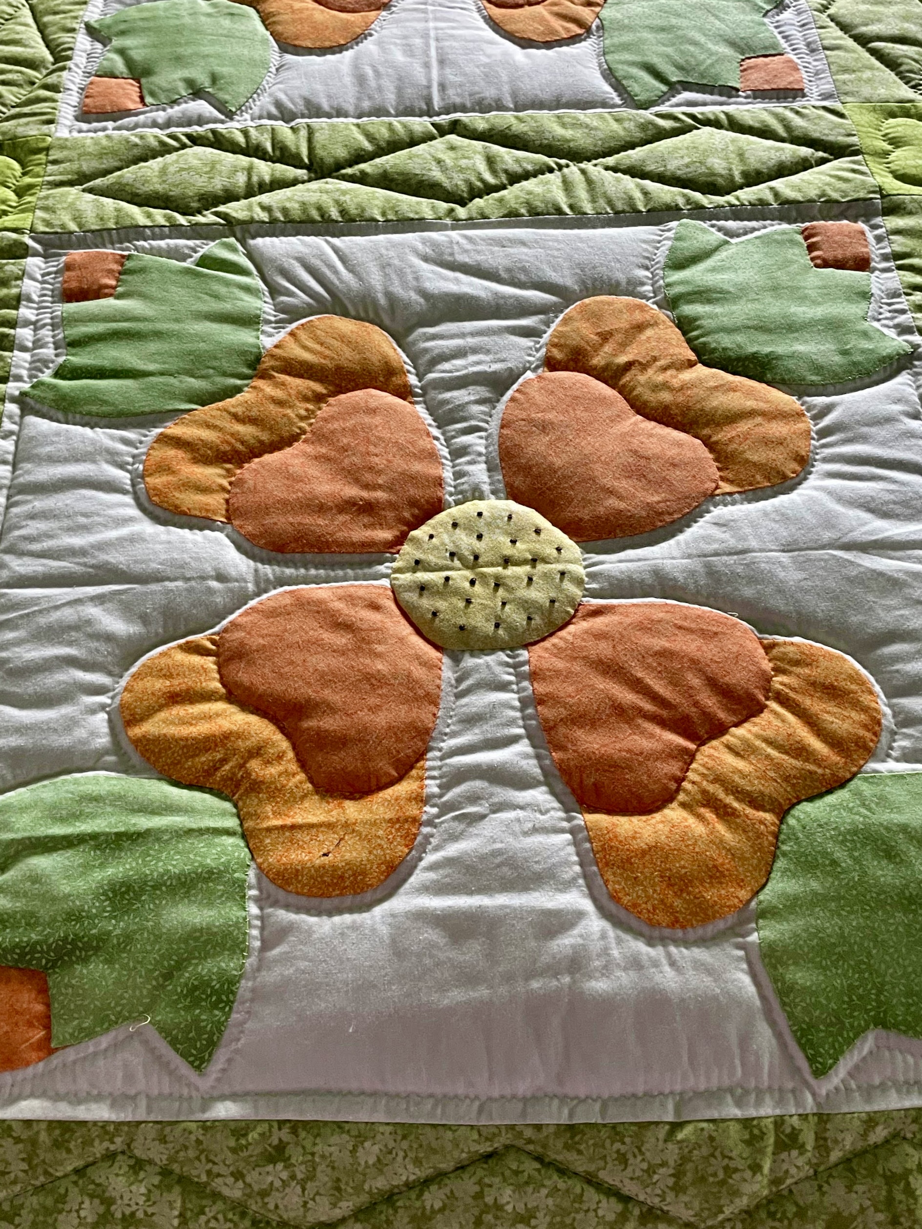 Amish Applique Quilt for sale