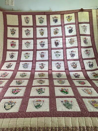 Amish Quilt for Sale 50 State Flowers