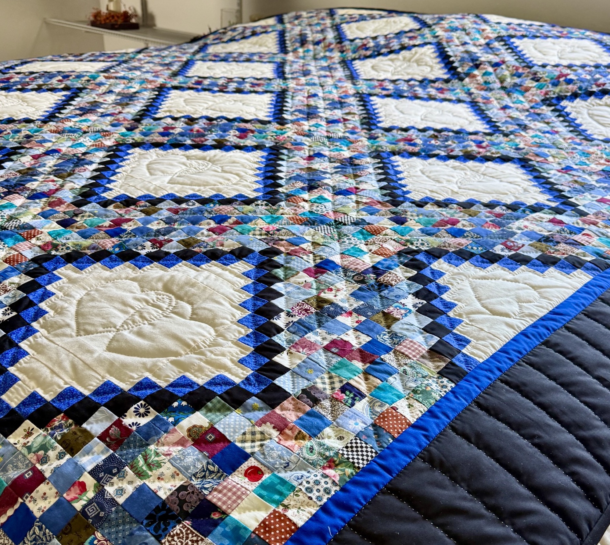 Postage Stamp Amish Quilt